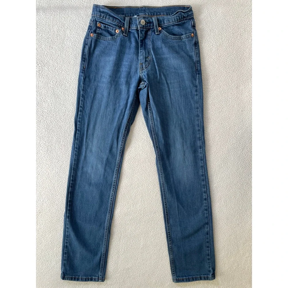 Levi's Mens 28x30 511 Slim Fit Jeans Blue Medium Wash Stretch Denim